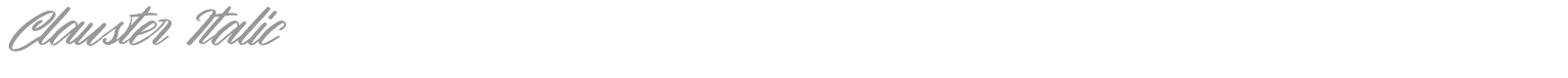 Clauster font preview